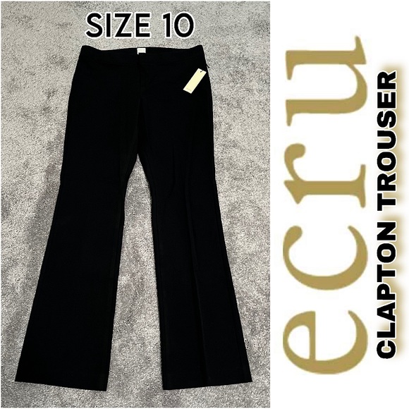 ecru Pants - NWT - ECRU - Clapton Trouser Black - SIZE 10